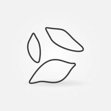 Trematodes linear vector concept icon or symbol Illustrazione stock