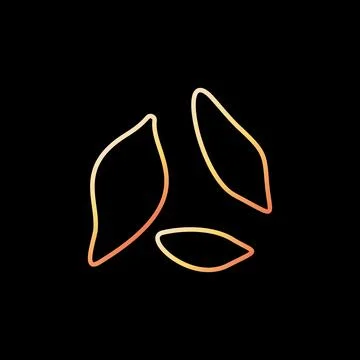 Trematodes linear vector concept yellow icon or symbol Illustrazione stock