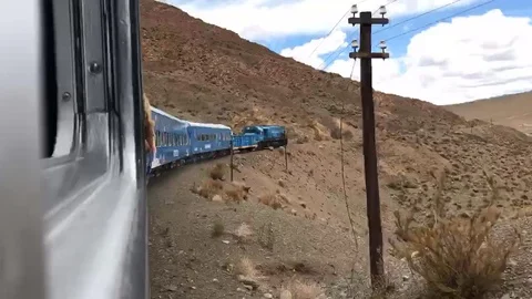 Tren a las Nubes Hyperlapse Stock Footage 98791851