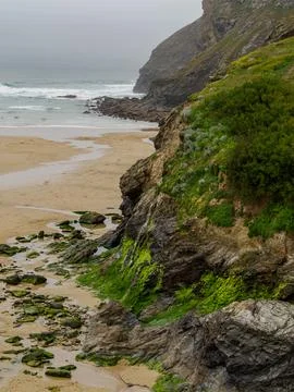 Trenance at the coast of Cornwall Foto stock
