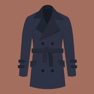 Trench coat Illustrazione stock