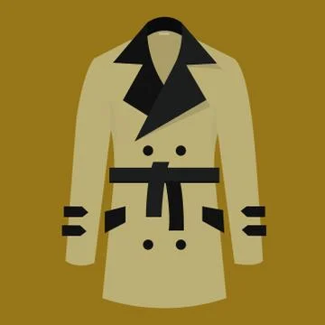 Trench coat Stock Illustration