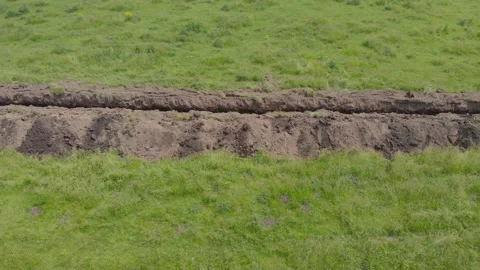 Trench In The Ground Stock Footage 156463502