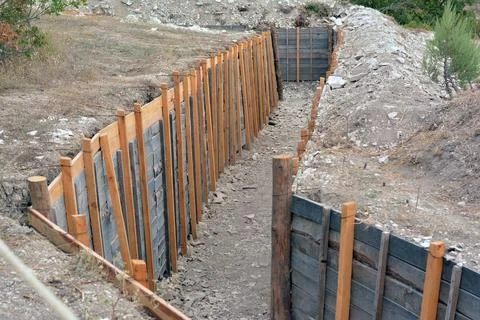 Trenches Stock Photos