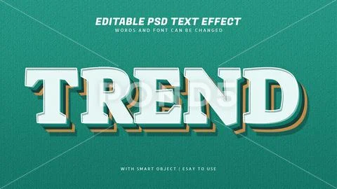 Trend 3d vintage style text effect PSD-Vorlage