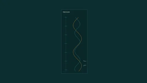 Trend Column Data Visualization HUD Seamless Loop Stock Footage 342041252