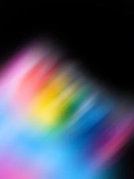 Trend creative defocused light leaks effects. Optical lens rainbow flare effe Foto stock