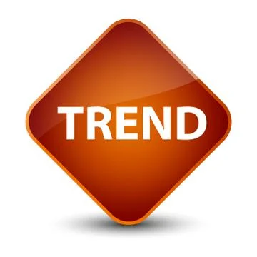 Trend elegant brown diamond button Stock Illustration