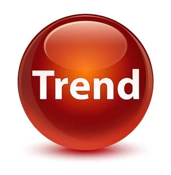 Trend glassy brown round button 스톡 일러스트