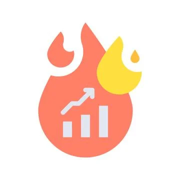 Trend Icon Image. Stock Illustration