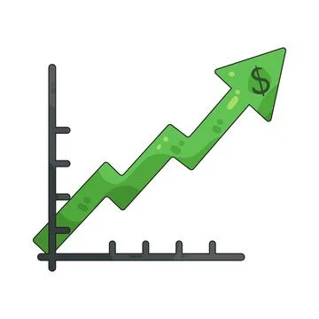 Trend up illustration Stock Illustration