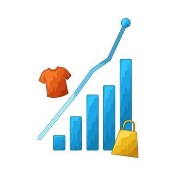 Trend up illustration 스톡 일러스트