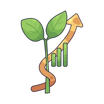 Trend up illustration Stock Illustration
