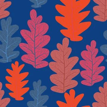 Trend Leaves pattern Stock Illustration