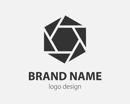 Trend logo vector hexagon tech design. Technology logotype for smart system,  Stock Illustration