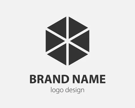 Trend logo vector hexagon tech design. Technology logotype for smart system,  스톡 일러스트