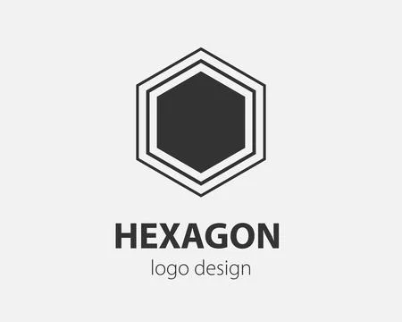 Trend logo vector hexagon tech design. Technology logotype for smart system,  Stock Illustration