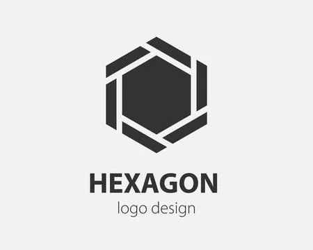 Trend logo vector hexagon tech design. Technology logotype for smart system,  Stock Illustration