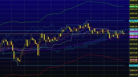 Up trend or down trend of price of stock market or stock exchange trading Stock Footage 83651074