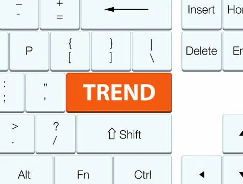 Trend orange keyboard button 스톡 일러스트