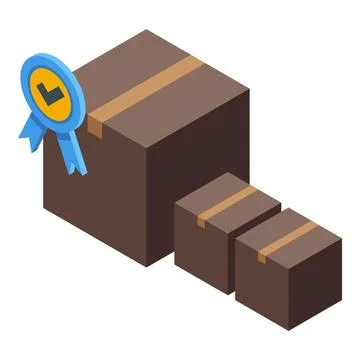 Trend parcel icon isometric vector. Business future Illustrazione stock