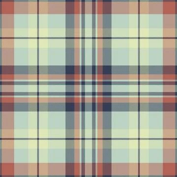 Trend pattern fabric vector, tile plaid textile check. Thin texture tartan .. Stock Illustration