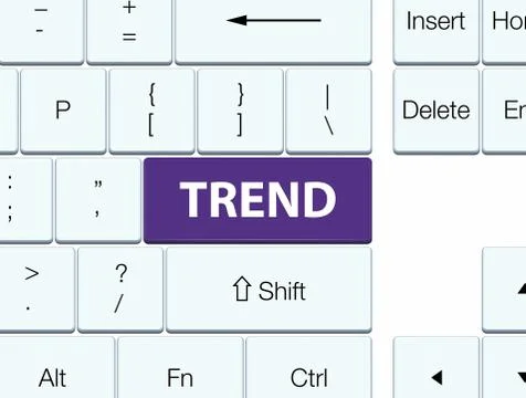 Trend purple keyboard button Stock Illustration