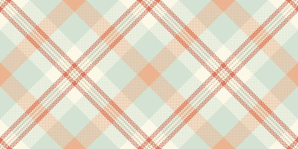 Trend seamless check fabric, creativity plaid pattern vector. Duvet backgro.. Stock Illustration