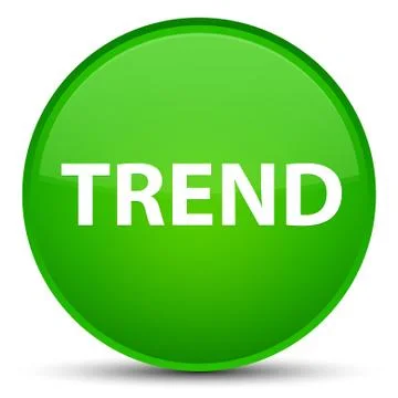 Trend special green round button Stock Illustration