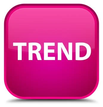 Trend special pink square button Illustrazione stock