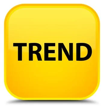 Trend special yellow square button Illustrazione stock