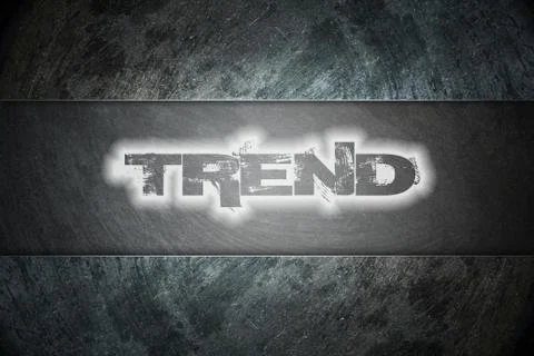 Trend text on background Stock Illustration