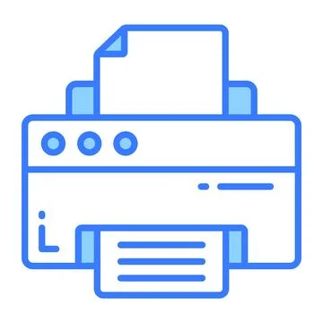 Trend vector design of printer, easy to use and download Illustrazione stock