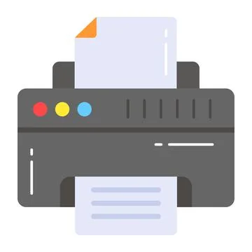 Trend vector design of printer, easy to use and download Stockillustratie