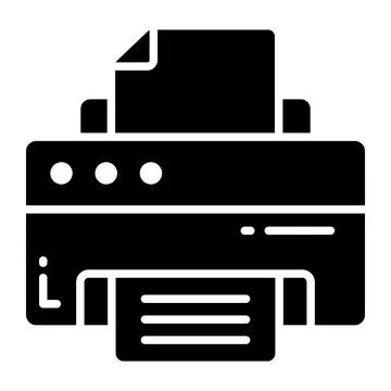 Trend vector design of printer, easy to use and download Stock Illustration