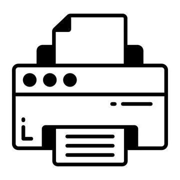 Trend vector design of printer, easy to use and download Illustrazione stock