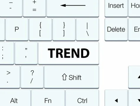 Trend white keyboard button 스톡 일러스트