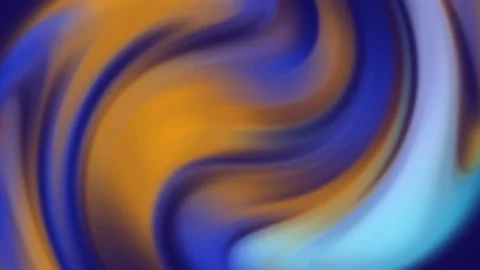 Trending abstract swirling gradient background of blue and orange colors Stock Footage 166604203