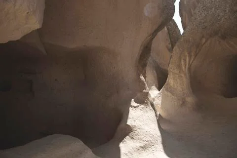 Trending background - rocks with rays of light and shadows Stock Photos