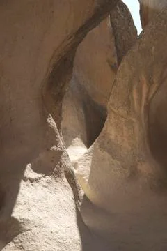 Trending background - rocks with rays of light and shadows Stock Photos