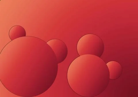 Trending Brown Gradient Circles With Gradient Background Stock Illustration