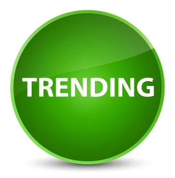 Trending elegant green round button Illustrazione stock