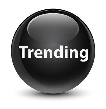 Trending glassy black round button 스톡 일러스트