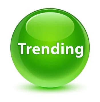 Trending glassy green round button 스톡 일러스트