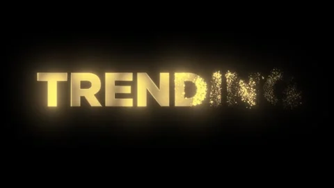 Trending gold style text, elegant design for luxury branding animation Video stock 321608210
