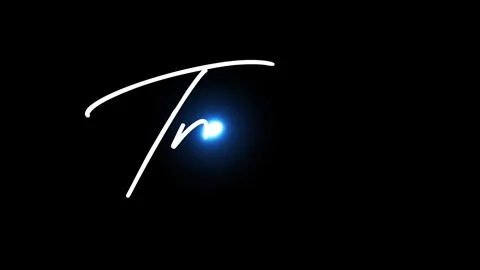 Trending handwritten white text smooth motion graphic animation Stock Footage 321608224