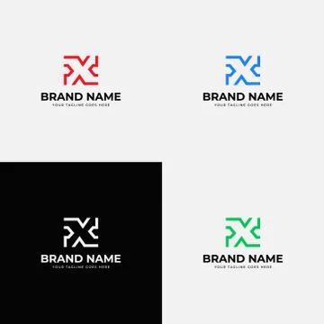 Trending leaner style initial x letter logo design vector template. Professio Stock Illustration