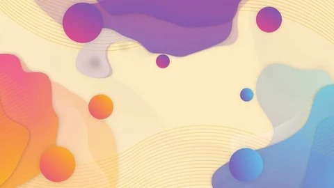Trending liquid background with with circles and waves. Stock Footage 124972231