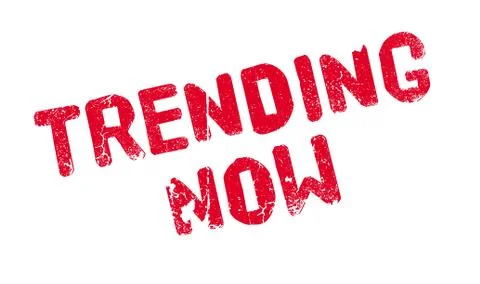 Trending Now rubber stamp Stock-Illustration