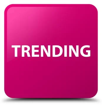 Trending pink square button Stock Illustration